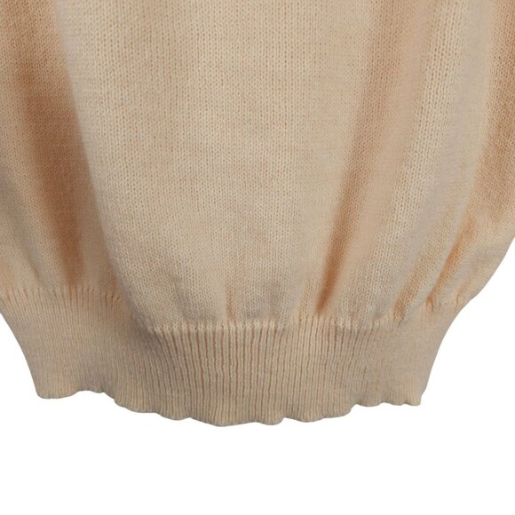 Carriage Court Womens Sweater S Peachy Knit Bedazzled Sparkly Grandma Core Warm - Picture 6 of 10